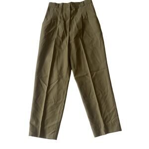 As Is Susan Graver Petite PURE Linen Blend Straight Leg Crop Pants